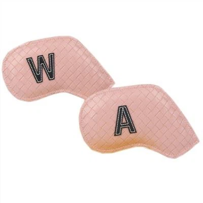 Pink Leather Golf Iron Club Headcovers